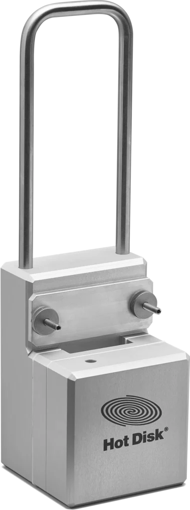 A sample holder for melts