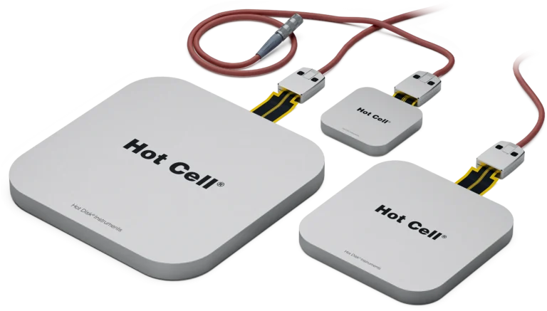 Three Hot Cell Sensors for Flat Batteries with Silicone Clad Cables